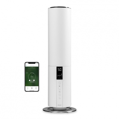 Duux Beam Smart Ultrasonic Humidifier, Gen2 27 W, Water tank capacity 5 L, Suitable for rooms up to 40 m², Ultrasonic, Humidification capacity 350 ml/hr, White