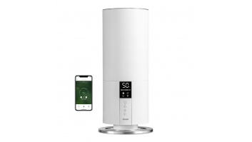 Duux Humidifier Gen 2 Beam Mini Smart 20 W, Water tank capacity 3 L, Suitable for rooms up to 30 m², Ultrasonic, Humidification capacity 300 ml/hr, White