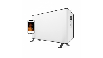 Duux Edge 1500 Smart Convector Heater 1500 W, Suitable for rooms up to 20 m², White, Indoor, Remote Control via Smartphone, IP24