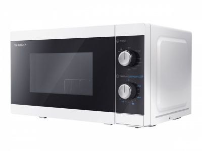 Sharp Microwave Oven with Grill YC-MG01E-W Free standing, 800 W, Grill, White