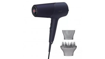 Philips Hair Dryer BHD510/00 2300 W, Number of temperature settings 3, Ionic function, Diffuser nozzle,  Blue/Metal
