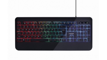 Gembird Multimedia Keyboard KB-UML-03 Wired, US, Black