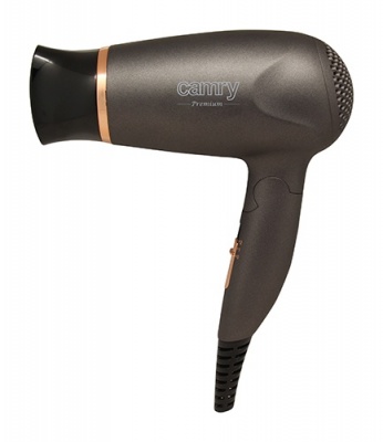 Camry Hair Dryer CR 2261 1400 W, Number of temperature settings 2, Metallic Grey/Gold