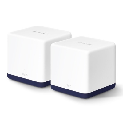 Mercusys AC1900 Whole Home Mesh Wi-Fi System Halo H50G (2-Pack) 802.11ac, 600+1300 Mbit/s, Ethernet LAN (RJ-45) ports 3, Mesh Support Yes, MU-MiMO Yes, White