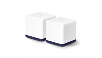Mercusys AC1900 Whole Home Mesh Wi-Fi System Halo H50G (2-Pack) 802.11ac, 600+1300 Mbit/s, Ethernet LAN (RJ-45) ports 3, Mesh Support Yes, MU-MiMO Yes, White