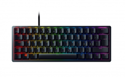 Razer Optical Gaming Keyboard Huntsman Mini 60% RGB LED light, NORD, Wired, Black, Analog Switch