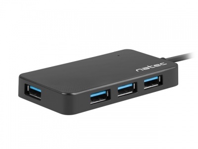 Natec 4 Port Hub With USB 3.0 Moth NHU-1342	 0.15 m, Black