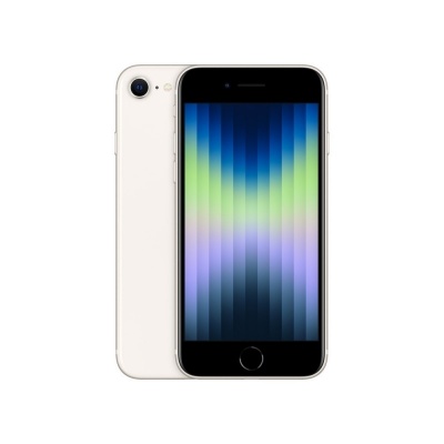 Apple iPhone SE 3rd Gen Starlight, 4.7 ", Retina HD, 1334 x 750 pixels, Apple, A15 Bionic, Internal RAM 4 GB, 64 GB, Single SIM, Nano-SIM, 5G, Main camera 12 MP, Secondary camera 7 MP, iOS, 15.4, 2018  mAh