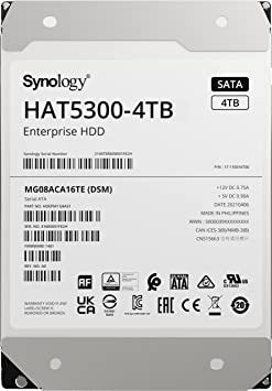 Synology Hard Drive 	HAT5300-4T 7200 RPM, 4000 GB