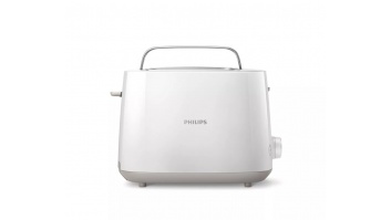 Philips Toaster HD2581/00 Daily Collection Power 760-900 W, Number of slots 2, Housing material Plastic, White