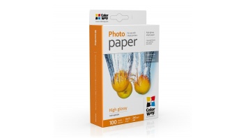 ColorWay Photo Paper 	PG2601004R Glossy, White, 10 x 15 cm, 260 g/m²