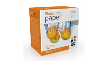 ColorWay Photo Paper 	PG2605004R Glossy, White, 10 x 15 cm, 260 g/m²