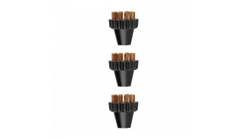 Polti 3 Small Brass Bristles Brushes Kit PAEU0297 Vaporetto Lecoaspira Unico Suitable for Polti Vaporetto models: Pro, Classic, Forever Exclusive, Evolution, Edition and Vaporetto 2085 series.