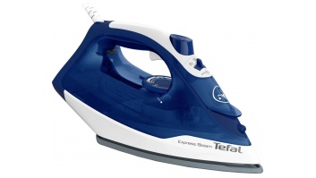 TEFAL FV2838E0 Steam Iron, 2400 W, Water tank capacity 270 ml, Continuous steam 40 g/min, Blue/White