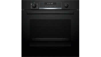 Bosch Oven HRA578BB0S Serie 6 71 L, Multifunctional, Pyrolysis, Electronic, Steam function, Height 59.5 cm, Width 56.8 cm, Black