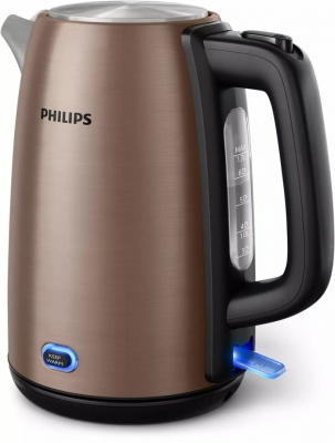 Philips Kettle HD9355/92 Viva Collection Electric,  1740-2060 W, 1.7 L, Stainless steel, 360° rotational base, Copper