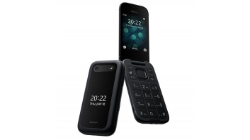 Nokia 2660 Flip Black, 2.8 ", TFT LCD, 240 x 320, Unisoc, T107, Internal RAM 0.048 GB, 0.128 GB, microSDHC, Dual SIM, Main camera 0.3 MP, 1450  mAh