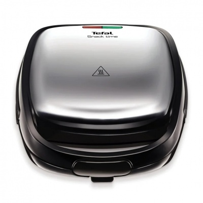 TEFAL Sandwich Maker SW341D12 Snack Time 700 W, Number of plates 2, Stainless Steel/Black