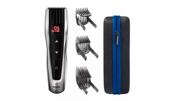 Philips Hair clipper Series 9000 HC9420/15 Cordless or corded, Number of length steps 60, Black/Silver