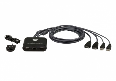 Aten 2-Port USB FHD HDMI Cable KVM Switch  CS22HF