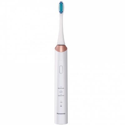 Panasonic Sonic Electric Toothbrush EW-DC12-W503 Rechargeable, For adults, Number of brush heads included 1, Number of teeth brushing modes 3, Sonic technology, Golden White