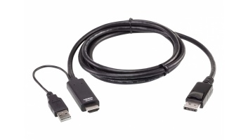 Aten 2L-7D02HDP True 4K 1.8M HDMI to DisplayPort Cable