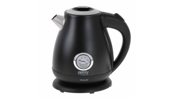 Camry Kettle with a thermometer CR 1344 Electric, 2200 W, 1.7 L, Stainless steel, 360° rotational base, Black
