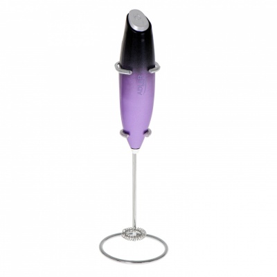 Adler Milk frother with a stand AD 4499 Black/Purple