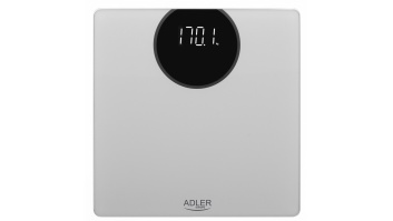 Adler Bathroom scale AD 8175	 Maximum weight (capacity) 180 kg, Accuracy 100 g, Silver