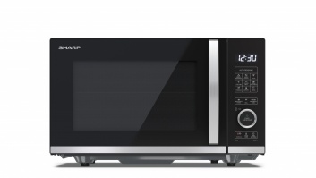 Sharp Microwave Oven with Grill YC-QG204AE-B Free standing, 20 L, 800 W, Grill, Black, Ceramic bottom (no plate)