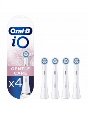 Oral-B Toothbrush replacement iO Gentle Care Heads, For adults, Number of brush heads included 4, White