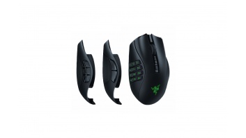 Razer Naga V2 Pro Gaming Mouse, RGB LED light, 2.4GHz, Bluetooth, 	Wireless, Black