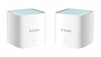 D-Link EAGLE PRO AI AX1500 Mesh System M15-2 (2-pack) 802.11ax, 1200+300  Mbit/s, 10/100/1000 Mbit/s, Ethernet LAN (RJ-45) ports 1, Mesh Support Yes, MU-MiMO Yes, Antenna type 2 x 2.4G WLAN Internal Antenna, 2 x 5G WLAN Internal Antenna