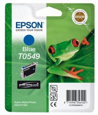 Epson Ultra Chrome Hi-Gloss T0549 Ink, Blue