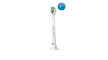 Philips Compact Sonic Toothbrush Heads HX6074/27 Sonicare W2c Optimal For adults and children, Number of brush heads included 4, Sonic technology, White