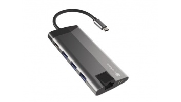 Natec USB-C Multiport Adapter 	NMP-1690 0.15 m, Grey, USB Type-C