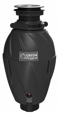 Elleci Kitchen Waste Grinder TDH01000BK Green Power 1 HP DeLuxe  750 W, 1070 ml, 2800 RPM, Black