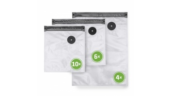 Caso Vacu ZIP-Bags Set 01243 Transparent, 20 bags