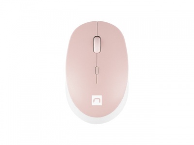 Natec Mouse Harrier 2 	Wireless, White/Pink, Bluetooth