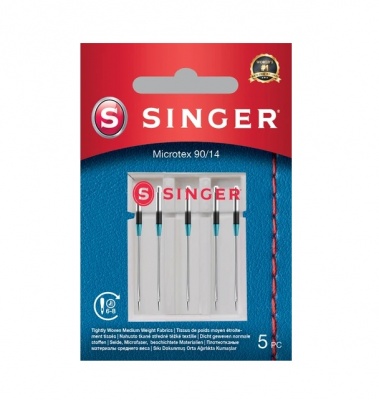 Singer NEEDLE, Microtex 90/14, 5 pcs