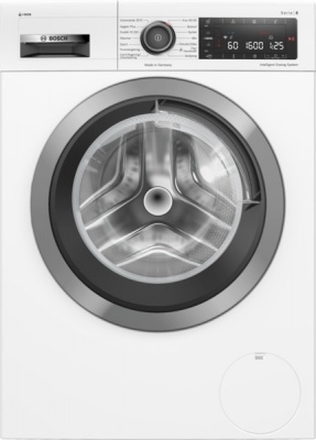 Bosch veļas mašīna WAXH2KLOSN Series 6 Energoefektivitātes klase B Iekraušana no priekšas Mazgāšanas jauda 10 kg 1600 RPM Dziļums 59 cm Platums 59,8 cm Displejs LED Balts