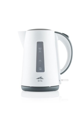 ETA Kettle ETA160390000 Electric, 2200 W, 1.7 L, Plastic, 360° rotational base, White