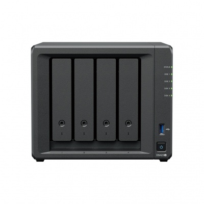 Synology Tower NAS 	DS423+ J4125, Processor frequency 2.7 GHz, 2 GB, DDR4, RAID 0,1,5,6,10,Hybrid, 2x1GbE/2xUSB3.2, System Fan: 92 mm x 92 mm x 2 pcs