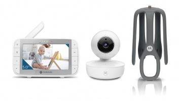 Motorola Portable Video Baby Monitor with Flexible Crib Mount  VM55 5.0" White