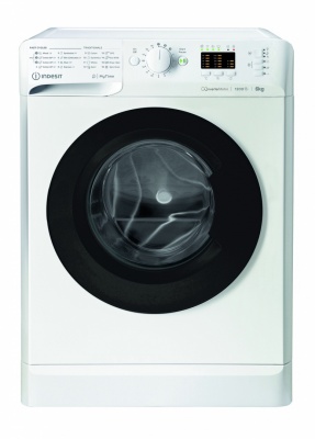 INDESIT Veļas mašīna MTWSA 61294 WK EE Energoefektivitātes klase C Iekraušana no priekšas Mazgāšanas jauda 6 kg 1151 RPM Dziļums 42,5 cm Platums 59,5 cm Displejs Liels cipars Balts