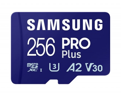 Samsung microSD Card Pro Plus 256 GB, MicroSDXC, Flash memory class 10