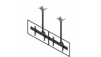 EDBAK Menu Board Ceiling Mount for Two Screens Ceiling mount, MBV2155-L, 50-57 ", Maximum weight (capacity) 140 kg, Black