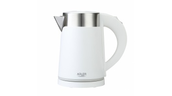 Adler Kettle  AD 1372 Electric, 800 W, 0.6 L, Plastic/Stainless steel, 360° rotational base, White