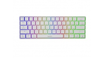 Genesis THOR 660 RGB, Mechanical Gaming Keyboard, RGB LED light, US, White, Wireless, USB Type-C, Bluetooth