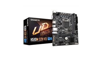 Gigabyte H510M S2H V3 1.0 M/B Processor family Intel, Processor socket  LGA1200, DDR4 DIMM, Memory slots 2, Supported hard disk drive interfaces 	SATA, M.2, Number of SATA connectors 4, Chipset Intel H470 Express, Micro ATX